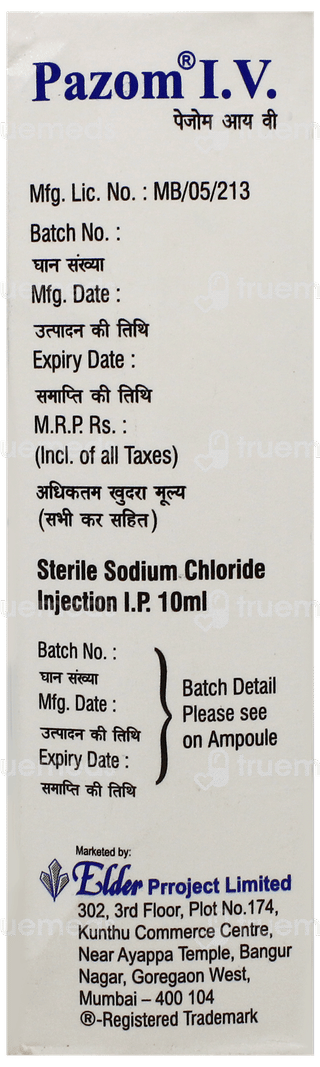 Pazom Iv Injection 1